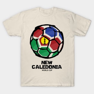 New Caledonia Football Country Flag T-Shirt